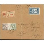 France 1927-31 Caisse d'amortissment 1928 Workers 1f. 50 + 8f. 50 blue, type I, tied to envelop...