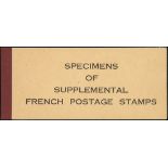 France 1944 Arc de Triomphe 5c. to 10f., complete booklet of ten values in blocks of ten (5x2)...