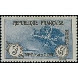 France 1917-27 "Orphans" Issues 1917-19 5f. + 5f. mint single example,