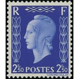 France 1944 Special Printing "r france f" and "r x f" sets, unmounted mint