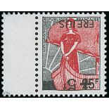 France 1959 Fréjus Disaster fund 25f. + 5f., surcharge inverted, unmounted mint from the side o...
