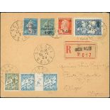 France 1927-31 Caisse d'amortissment 1928 Workers 1f. 50 + 8f. 50 blue, type II, used with the...