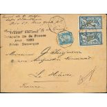France 1928 "Ile de France" Issue 1929, Aug. 19. Large envelope to Le Havre, bearing "Pasteur"...
