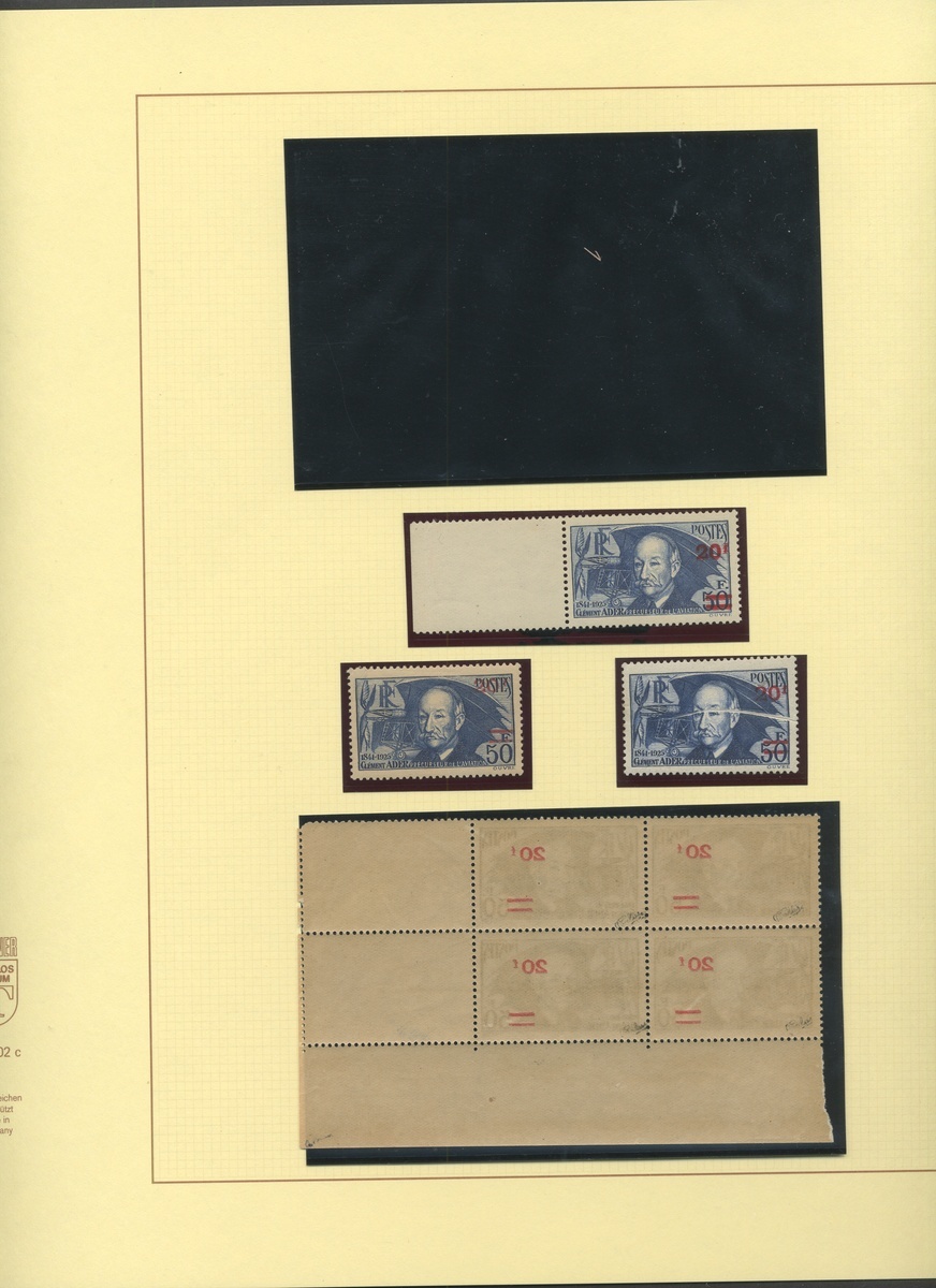 France 1940-41 Surcharges Collection on leaves, over 230 stamps, - Image 17 of 18