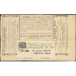 France 1919-22 Type Blanc Surcharged White Paper ½c. on 1c. grey, tied to "Bulletin Paroissial"...