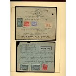 France 1929 Tourist Issue "Reims Cathedral" 3f. slate blue, Collection on leaves, 138 stamps, i...