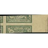 France 1900-27 "Merson" Issues 1906-20 Issue 45c. imperforate printed on both sides, unused wit...