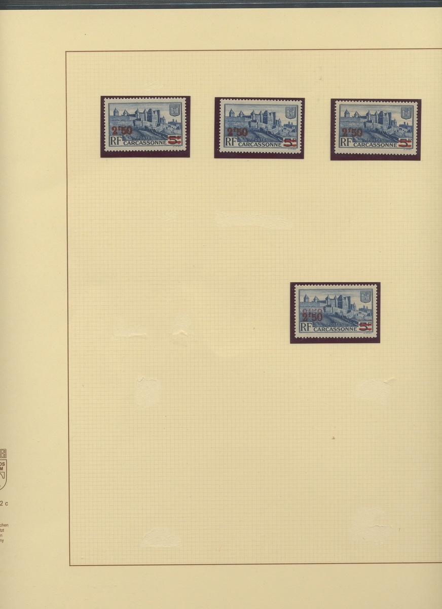 France 1940-41 Surcharges Collection on leaves, over 230 stamps, - Image 14 of 18