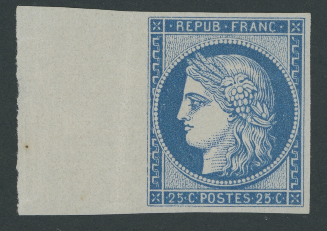 France 1849-50 First Issue 10c., 15c., 20c., 25c., 40c. and 1fr., set of six 1862 reprints; - Image 4 of 5