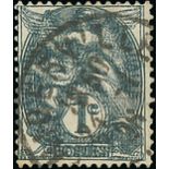 France 1900-24 Type Blanc 1c. grey, clear double impression, Thiberville cancellation; fine.