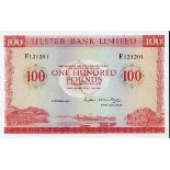 Ulster Bank Limited, £100, 1st October 1982, serial number F121201, (PMI UB82, Banknote Yearboo...