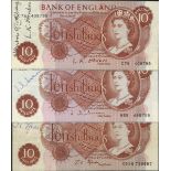 Bank of England, 10 shillings (3),