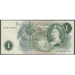 Bank of England, L. K. O'Brien, £1, serial number A01N 455782, (EPM B283),