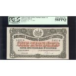 Belfast Banking Company Limited, £100, 3rd January 1923, serial number A4314, (PMI BB87, Bankno...