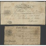 Upottery Bank (Blackmore & Austin), £1, 1 November 1813, serial number 228, (Outing 2229a, 755b...