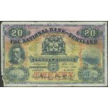 National Bank of Scotland Limited £20, 1 June 1944, serial number A148-847, (PMS NA62, Banknote...