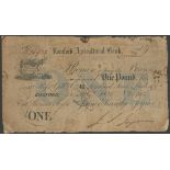 Romford Agricultural Bank (Joyner, Surridge & Joyner), £1, 21st May 1825, serial number 26912,...