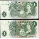 Bank of England, J.B Page, £1 (78), ND (1970), (EPM B322, 323),