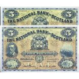 National Bank of Scotland Limited, £5 (2), 1952, 1955, (Banknote Yearbook SC512f, 512g),