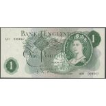 Bank of England, L. K. O'Brien, £1, serial number A01 000067, (EPM B281),