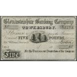 Gloucestershire Banking Company, unissued £5, 18- (c.1831-82), no serial number, (Outing 2151a)...