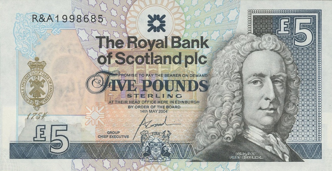 Royal Bank of Scotland, £5 (2), 14 May 2004,