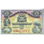 National Bank of Scotland Limited £20, 1 February 1951, serial number A183-778 (PMS NA63, Bankn...