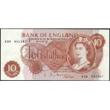 Bank of England, J.Q.Hollom, 10 shillings (27), mixed prefixes but includes Z30 (6) (EPM B294),