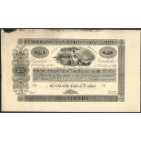 Cumberland Union Banking Company Limited, proof £5 on card, Carlisle, 6 October 1886, (Outing 4...