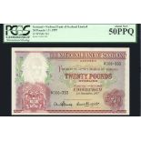 National Bank of Scotland Limited, £20, 1st November 1957, serial number A008-333, (Banknote Ye...