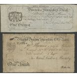 Market Drayton Shropshire Old Bank (Jervis, Dicken & Bromby), £1, 1 August 1815, serial number...