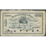 Knaresborough and Claro Banking Company Limited, part issued £5, 18- (1881-1903), serial number...