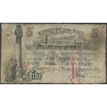 Hull Banking Company Limited, £5, 22 May 1884, serial number Q 1807, (Outing 1027f),