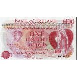 Bank of Ireland, £100, ND (1978), serial number A039479, (PMI BA 115),