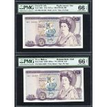 Bank of England, J. B. Page, replacement £20 (2), 1970, consecutive serial number M02 534308-9,...