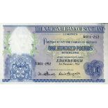 National Bank of Scotland Limited £100, 1 November 1957, serial number A001-252 (PMS NA70, Bank...