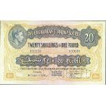 East African Currency Board, a printers archival specimen 20 shillings, Nairobi, 1 January 1947...