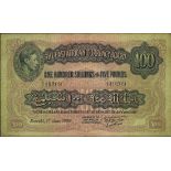 East African Currency Board, 100 shillings, Nairobi, 1 June 1939, serial number B/3 49209, (Pic...