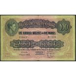 East African Currency Board, 100 shillings, Nairobi, 1 Augusy 1951, serial number D/9 56405, (P...