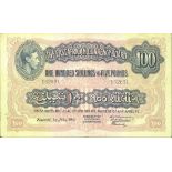 East African Currency Board, 100 shillings, Nairobi, 1 July 1941, serial number B/4 62631, (Pic...