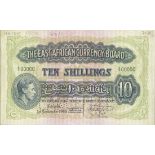 East African Currency Board, a printers archival specimen 10 shillings, 1 September 1943, seria...