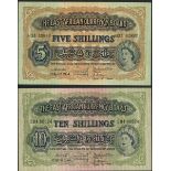 East African Currency Board, 5 shillings, Nairobi, 1 April 1954, prefix H33, (Pick 33, 34, TBB...