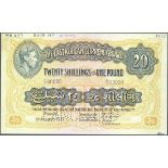 East African Currency Board, a printers archival specimen 20 shillings, Nairobi, 1 January 1947...