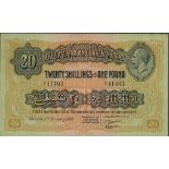 East African Currency Board, 20 shillings, Nairobi, 1 January 1933, serial number C/1 41463, (P...