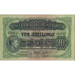 East African Currency Board, 10 shillings, Nairobi, 2 January 1939, serial number H/10 64957, (...