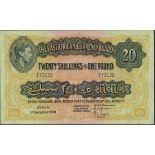 East African Currency Board, 20 shillings, Nairobi, 1 January 1949, serial number S/8 73132, (P...