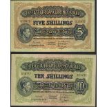 East African Currency Board, 5 shillings, Nairobi, 1 September 1950, prefix D/53, (Pick 28, 29b...
