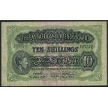 East African Currency Board, 10 shillings, Nairobi, 1 June 1939, serial number K/7 17571, (Pick...