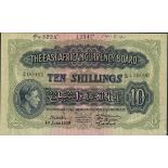 East African Currency Board, a printers archival specimen 10 Shillings, 1 June 1939, serial num...