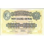 East African Currency Board, 20 shillings, Nairobi, 1 January 1949, serial number S/1 50736, (P...